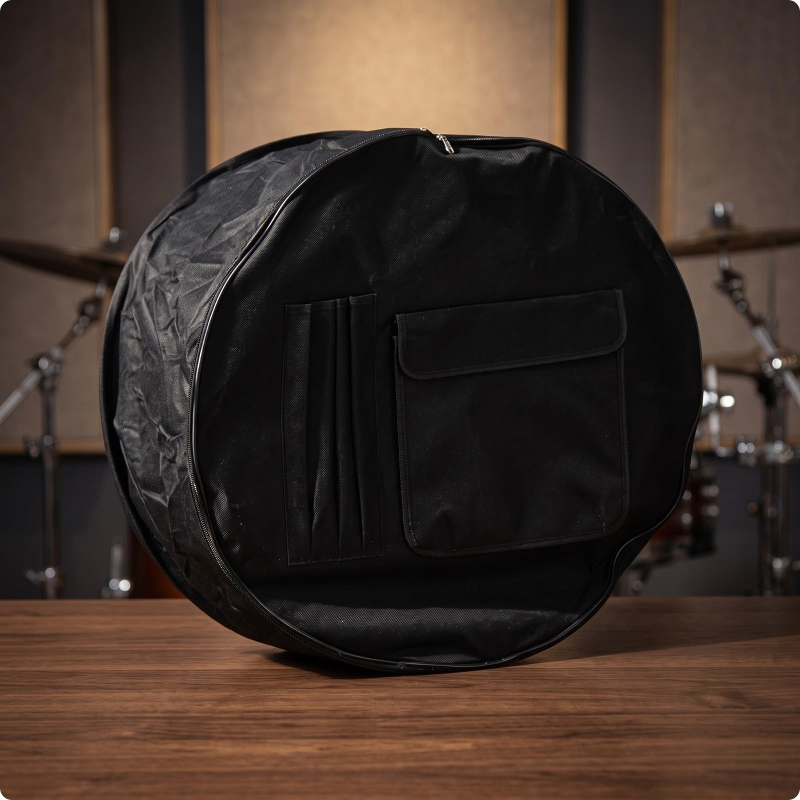 Maletín para Baría con Correas | Portátil, Bolsa Tambor con Correas, Flexible, para Conciertos, 62x40cm
