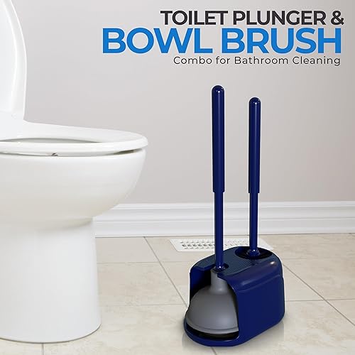 Miniatura 7 de Utopia Home Paquete de 1 émbolo de inodoro, juego de escobilla y émbolo de inodoro resistente para baño, émbolo y cepillo de inodoro con soporte