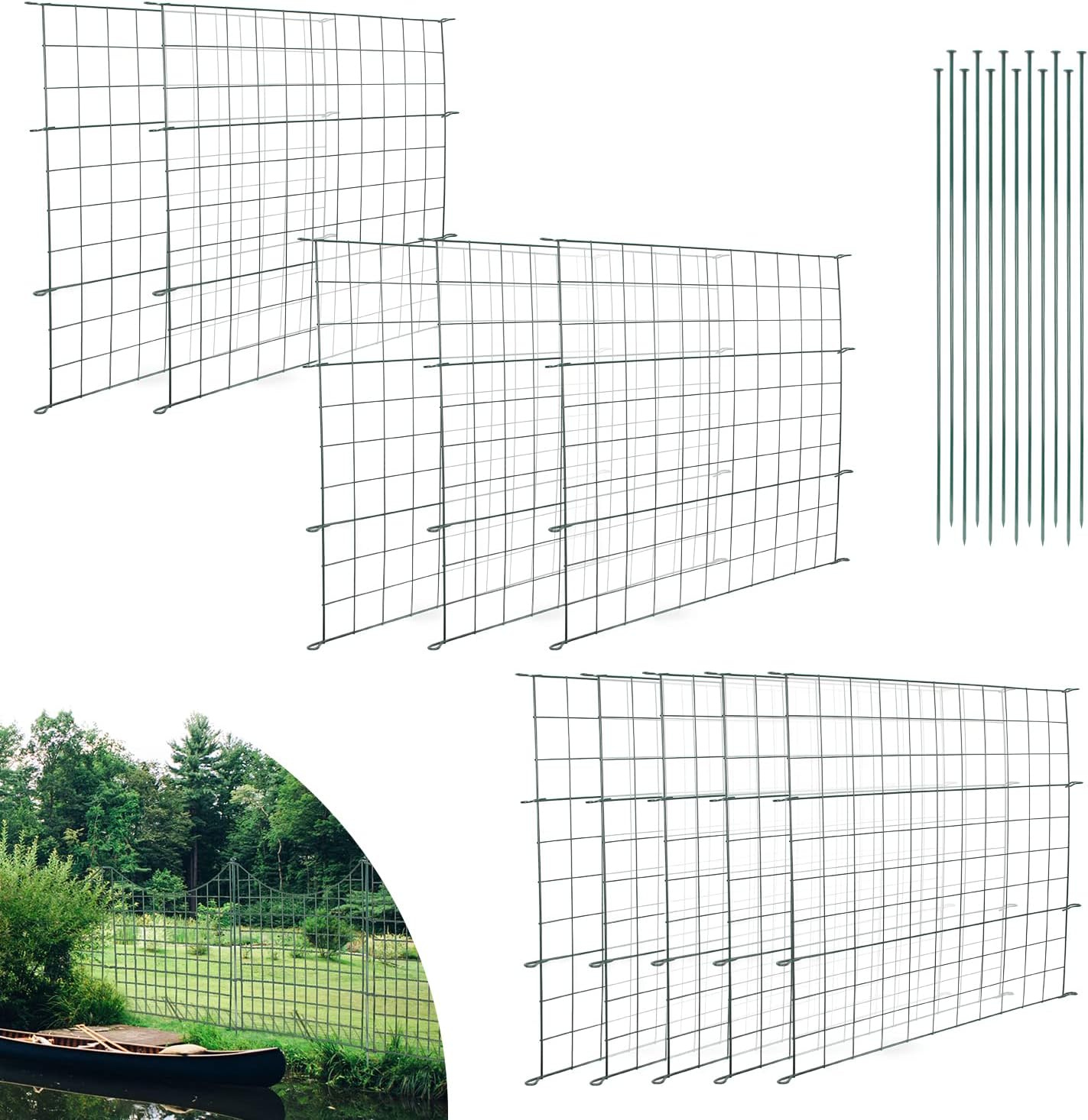 Recinzione Da Giardino In Metallica Recinzione Rete Pollame, Animali E Piante 10x04 M L 24044841 65296768 1 - Foto 6