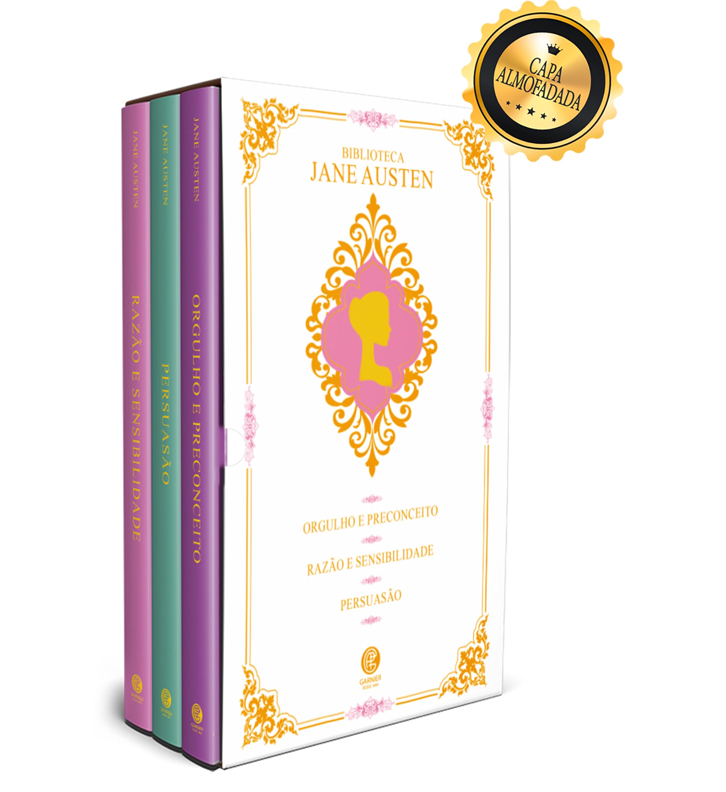 Biblioteca Jane Austen - Box com 3 Livros - Edição de Luxo