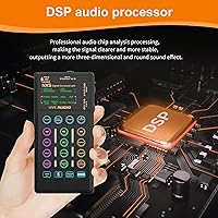 Vista 9 de Juego de tarjetas de sonido portátil para podacsting, transmisión, vivir, cantar, grabar, jugar con familiares, amigos, regalo