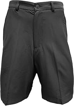 Cypress Club Flat Front Golf Shorts Mens (Gray, 34) at