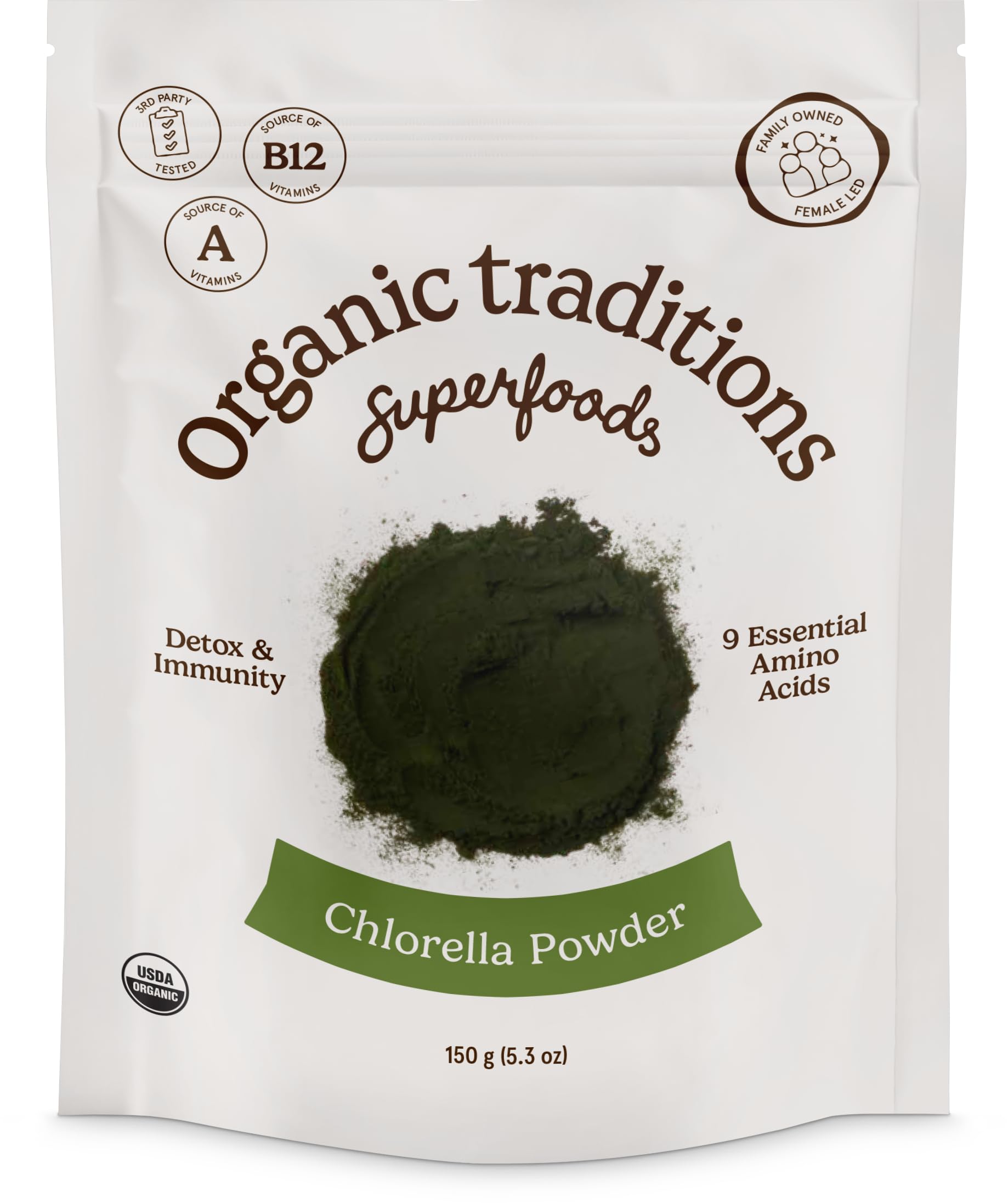 Organic Traditions Chlorella Powder 5 3 oz 150 g