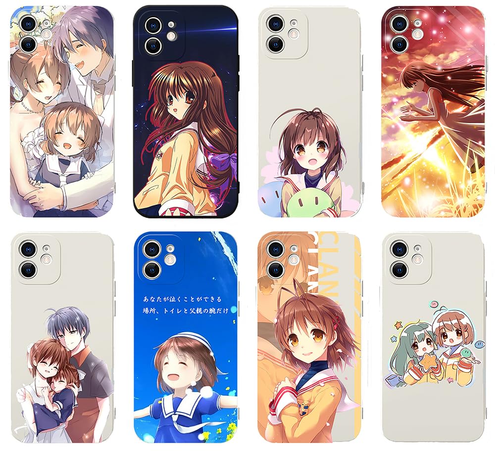 Amazon.co.jp: 古河渚 スマホケース クラナド 岡崎朋也 岡崎汐