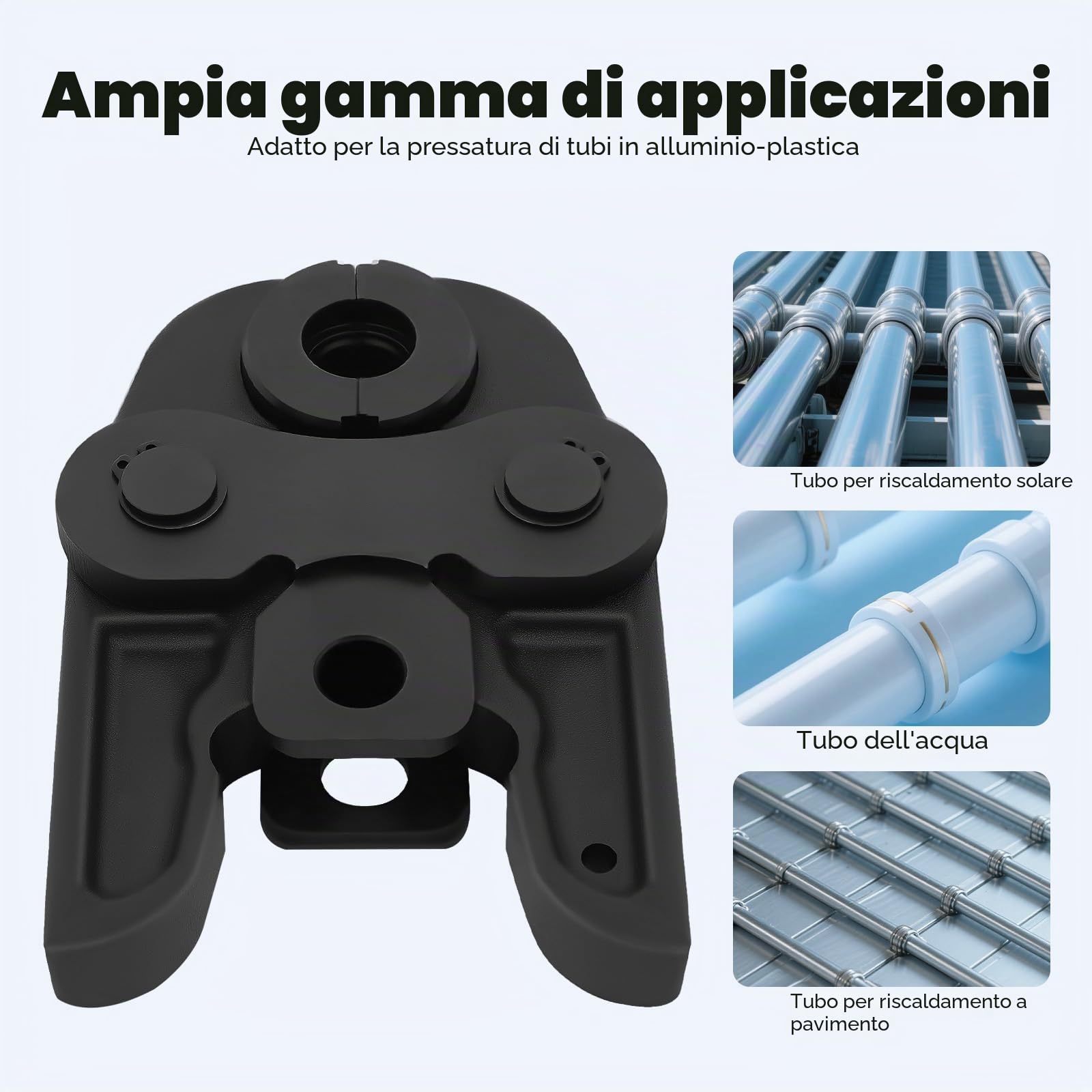 TH16-20-26-32, ganasce a pressatura professionali, ganasce a pressione con 4 TH, testa di serraggio in tubo composito, pinza crimpatrice per tubi compositi di alluminio, plastica PEX, tubi PB