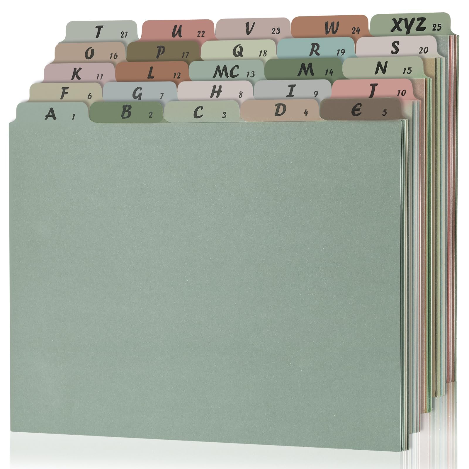 Amazon.com : 1 Set 25 Alphabet File Dividers A-Z Top Tab File