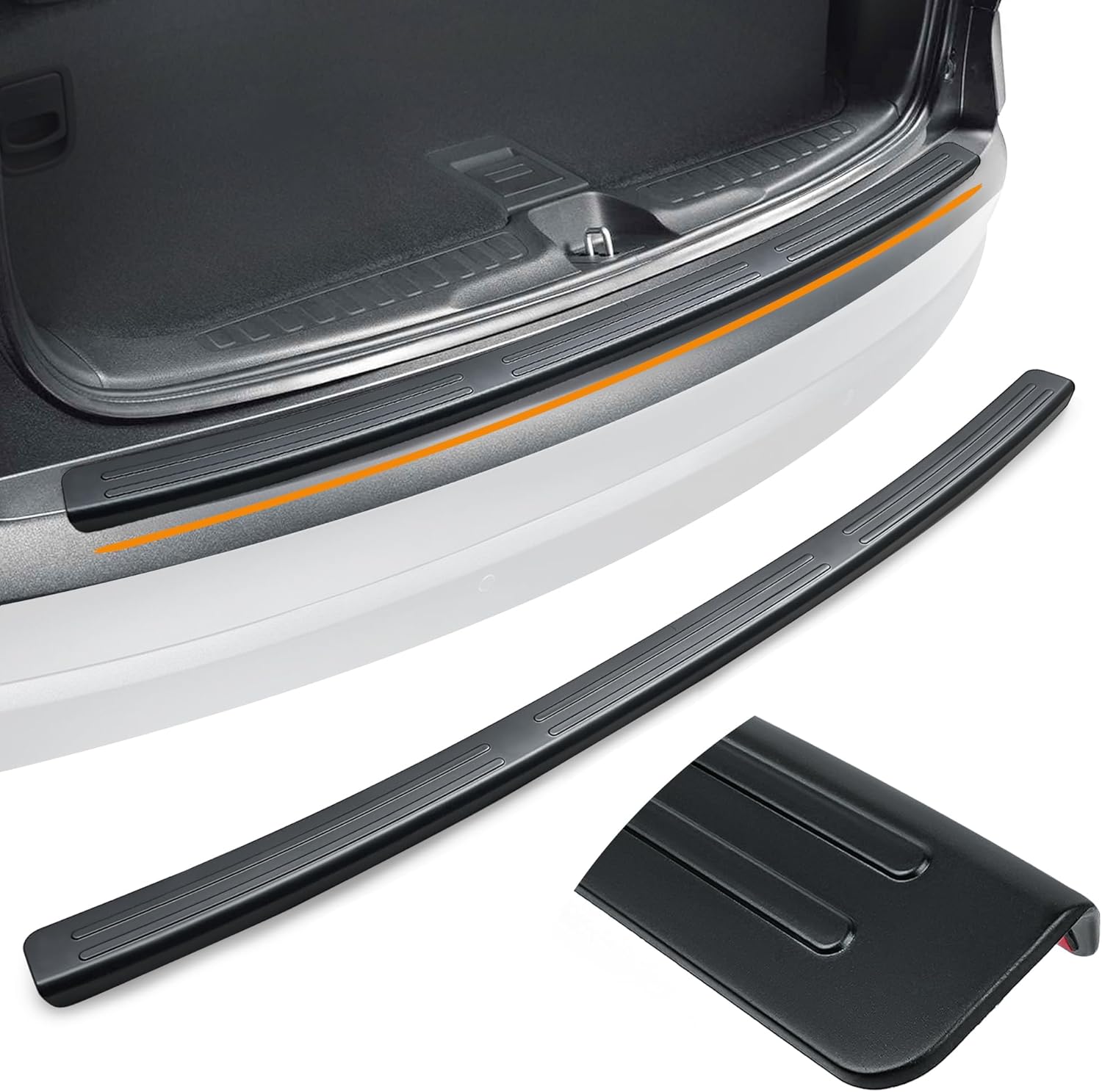 Rear Bumper Protector Guard Compatible with Select 2016-2022 Honda Pilot Models, Anti-Scratch - Black
