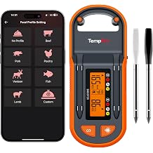 TempPro 600FT Wireless Meat Thermometer for Cooking with 2 Thinner Probes