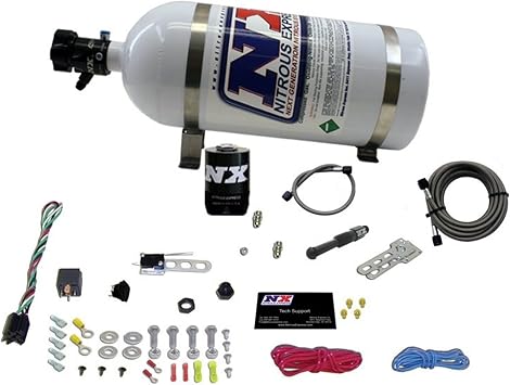 Nitrous Express 21000-10 35-150 HP Dry EFI Single Nozzle System with 10 lbs. Composite Bottle