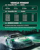 Vista 3 de SCITOO Pinza de freno delantera derecha (lado del pasajero) con soporte 19B1975 compatible con Lexus ES300 1999-2001, para Toyota Avalon 1998-2004