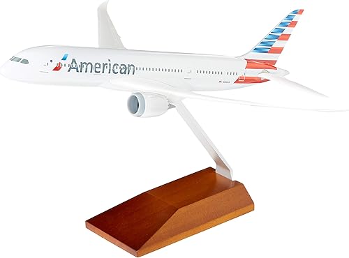 Miniatura 6 de Daron Skymarks American Airlines 787-8 1200 - Báscula con soporte de madera SKR5088