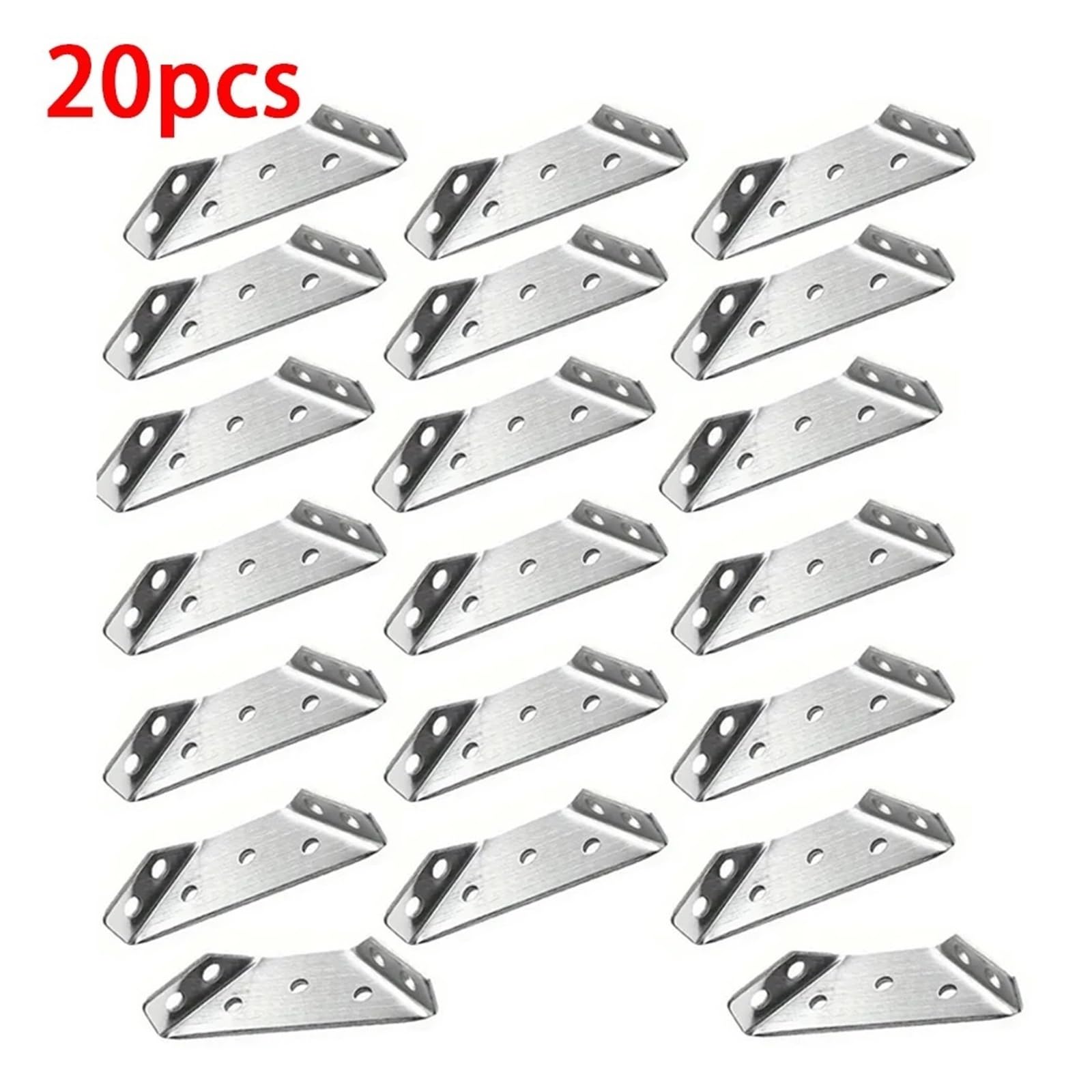 Staffe angolari a 90° in acciaio inossidabile rinforzato | 10/20/40 pezzi, connettori fissi for assemblaggio giunzioni mobili(10PCS)