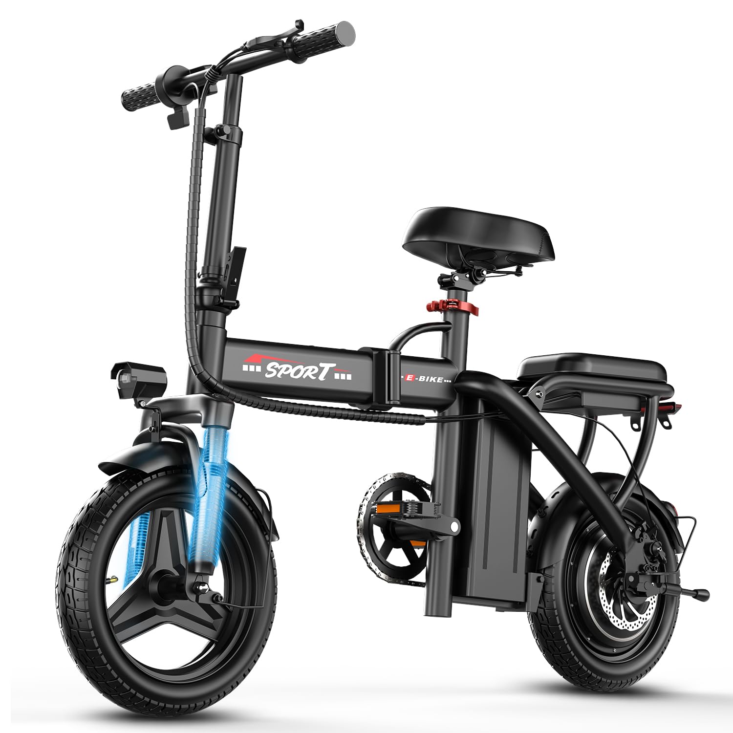 AZHAR Foldable Electric Bike 1200W Peak Motor