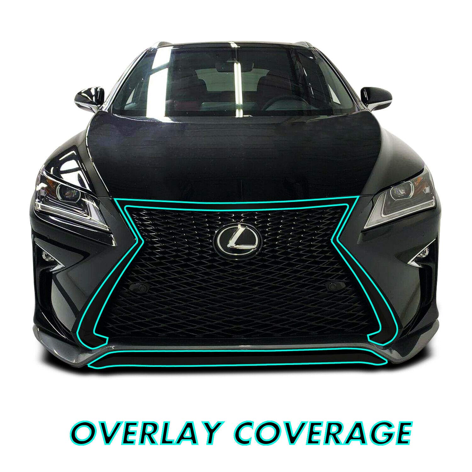 Amazon | クローム削除ブラックアウトビニールオーバーレイ 2016-2019