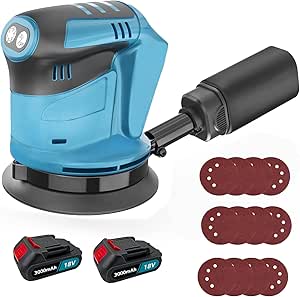 Orbital Sander,18V Cordless Random Orbital Sander Electric Sander With - View #8