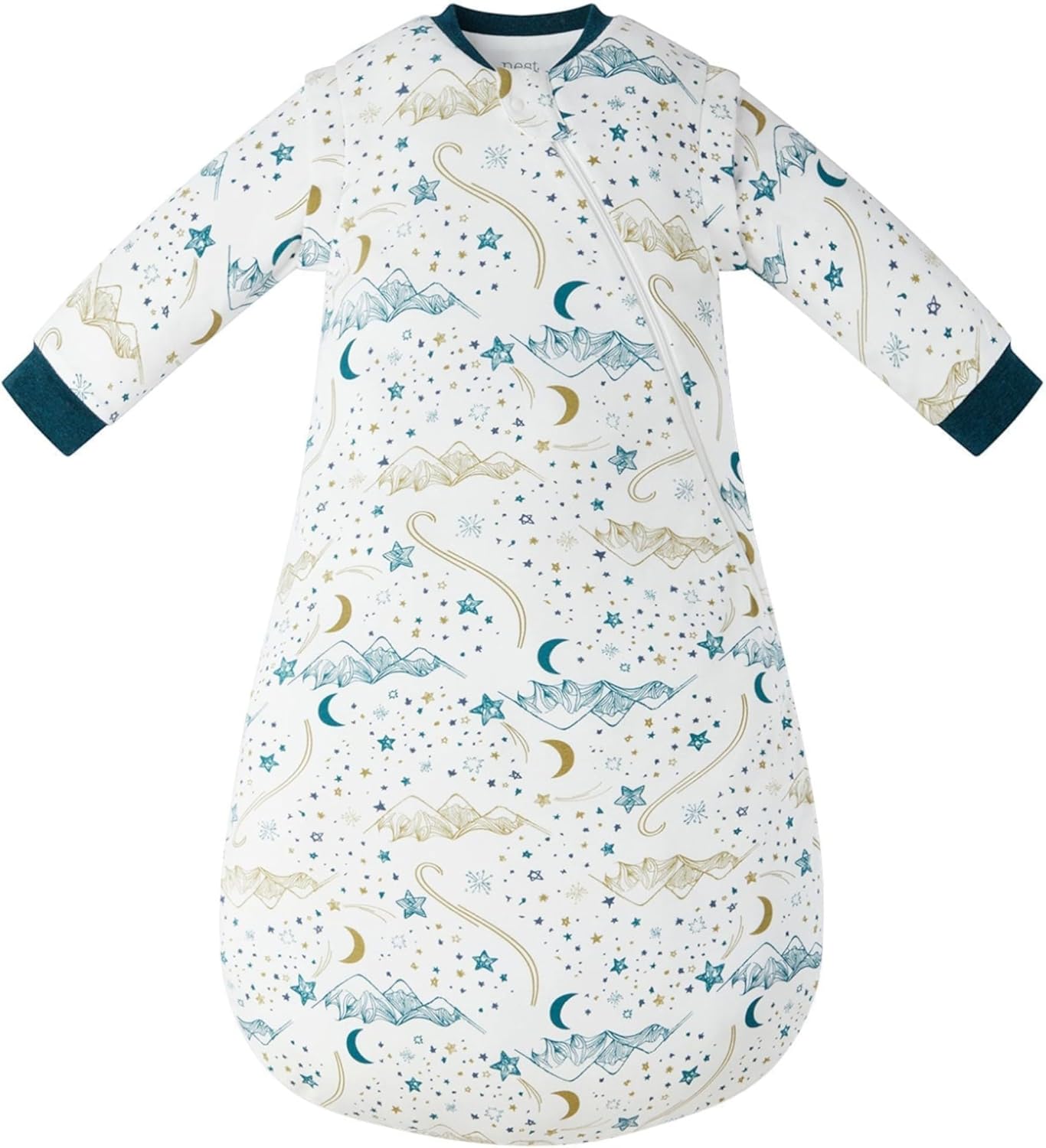 Organic Cotton Removable Long Sleeve Sleep Bag | 1.0 TOG | Ideal for Sensitive Skin Organic Cotton Removable Long Sleeve Sleep Bag | 1.0 TOG | Ideal for Sensitive Skin