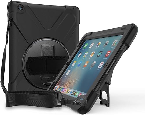 ProCase Funda resistente resistente para iPad 2 3 4 (modelo antiguo), a prueba de golpes 360 grados giratoria Kickstand Funda protectora para iPad