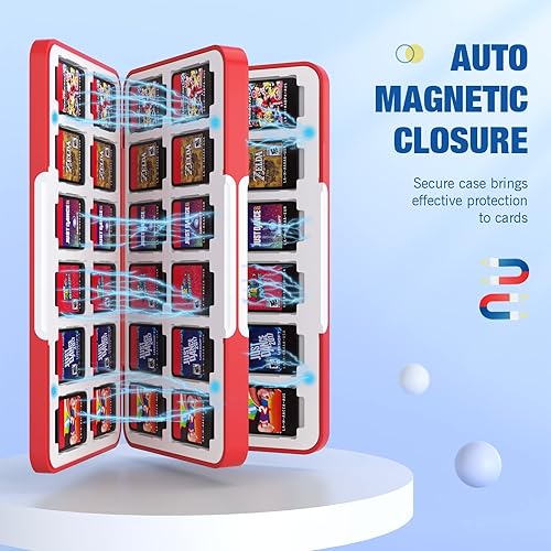 Miniatura 3 de MoKo Funda de 48 tarjetas de juego compatible con Nintendo Switch OLED 2021SwitchSwitch Lite funda de soporte para juegos Switch para tarjetas de