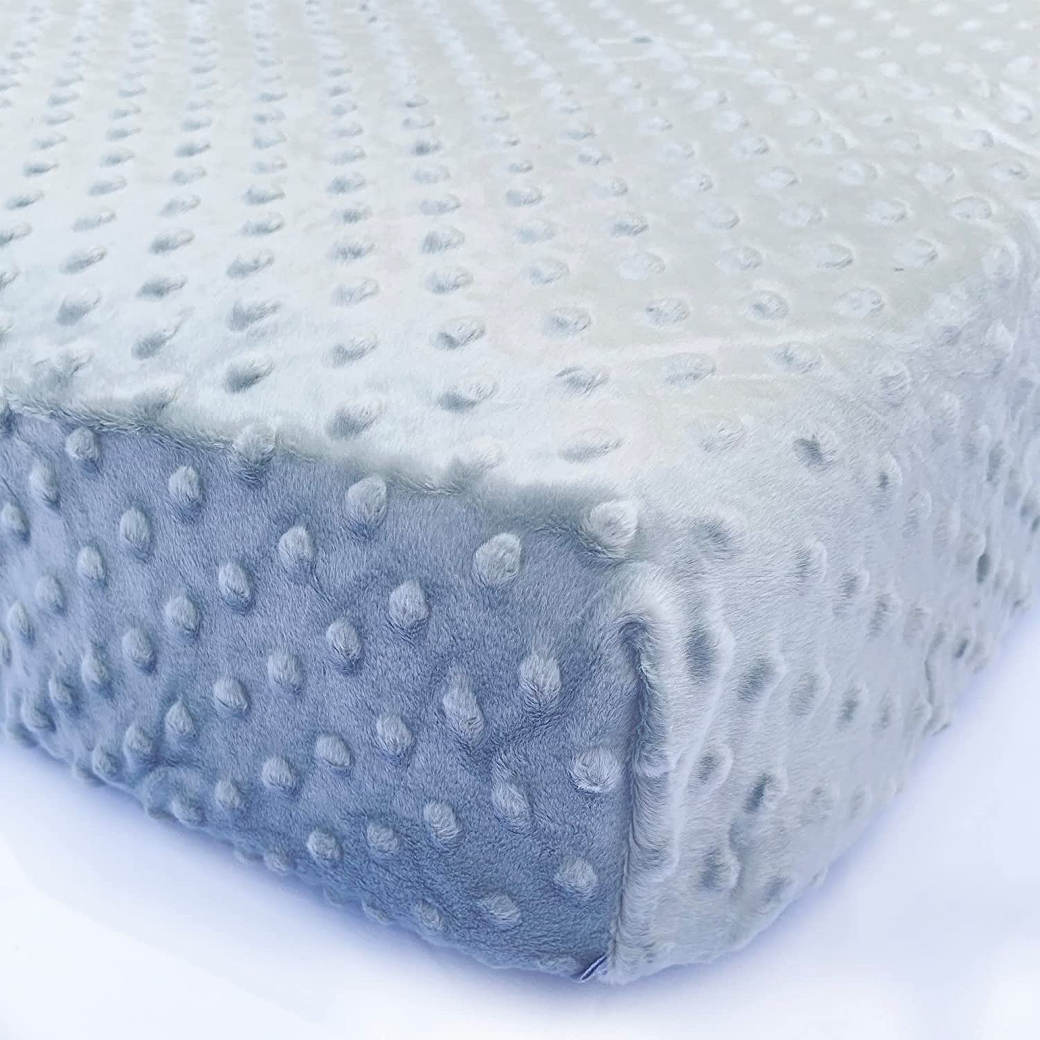 Minky Fitted Crib Sheet - Standard 52x28 Inch Crib Mattress Cover In Ivory