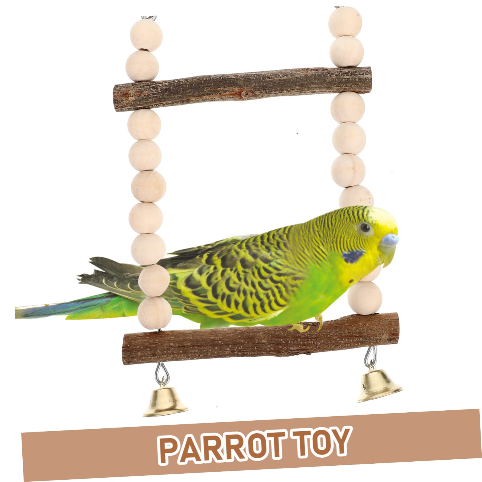 Luxshiny 1 set Giocattoli da Masticare per Pappagalli Accessori per Uccelli con Gancio Mobile per Cockatiel e Pappagalli Mantiene gli Uccelli e