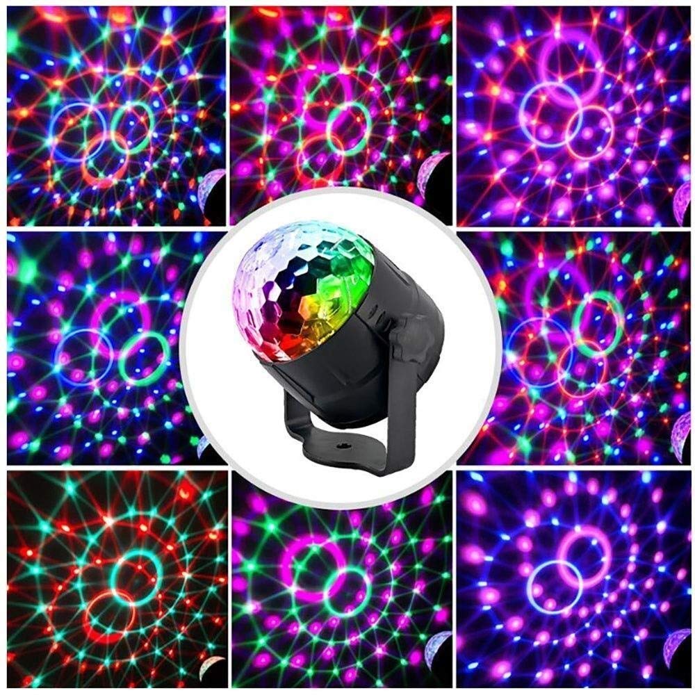 RANRANJJDisco Ball Disco Lights- Party Lights Sound Activated Storbe Light With Remote Control DJ Lighting,Led RGB Light Bal, Dance lightshow for Home Room Parties Kids Birthday Wedding Show Club Pub