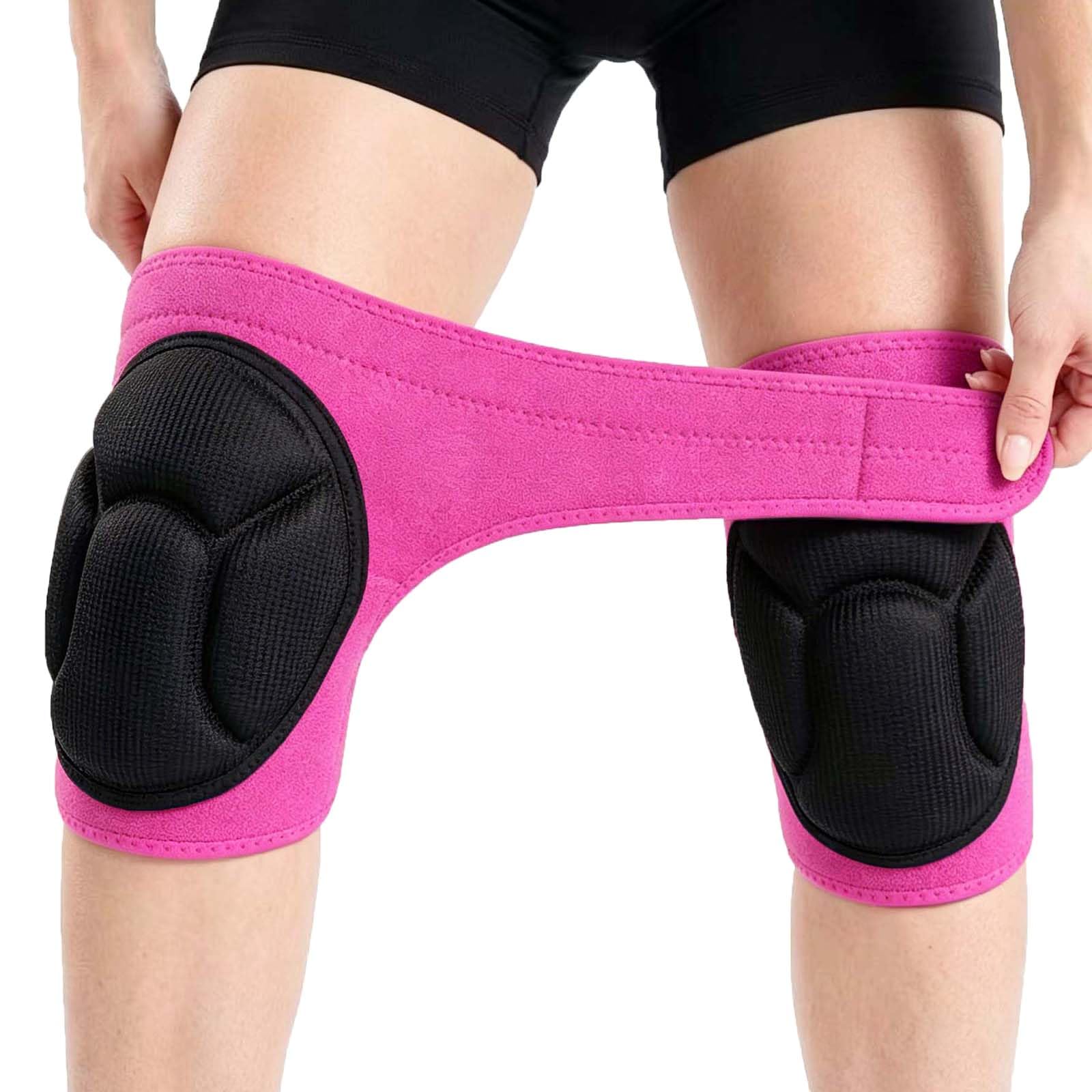 Rodilleras para mujer para limpiar suelos de casa, protector de rodilla de espuma EVA ajustable para jardinería, fregar el suelo, correas de prevención de colisiones en las rodilleras para patio,
