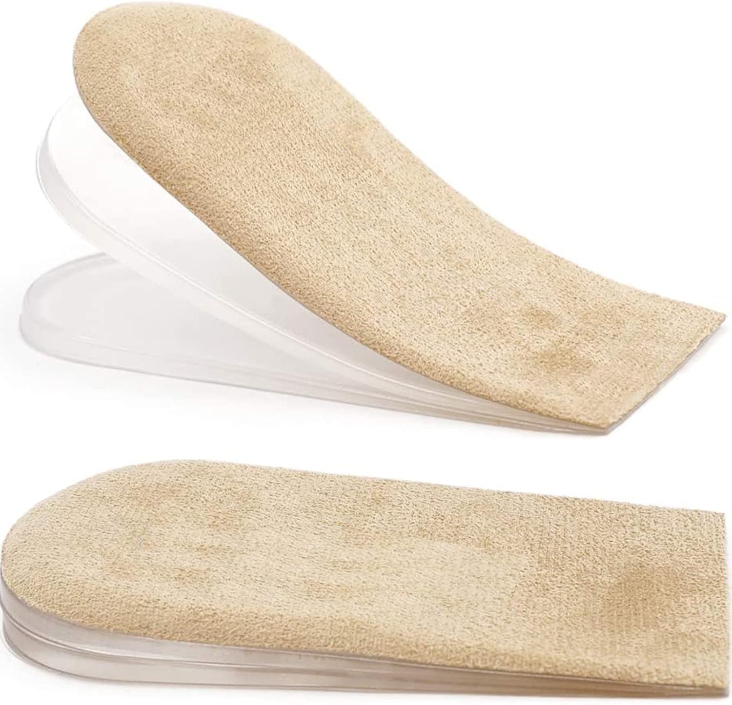 PrettSole 5mm to15mm Heel Lifts(3 Layers), Height Increase Insoles for