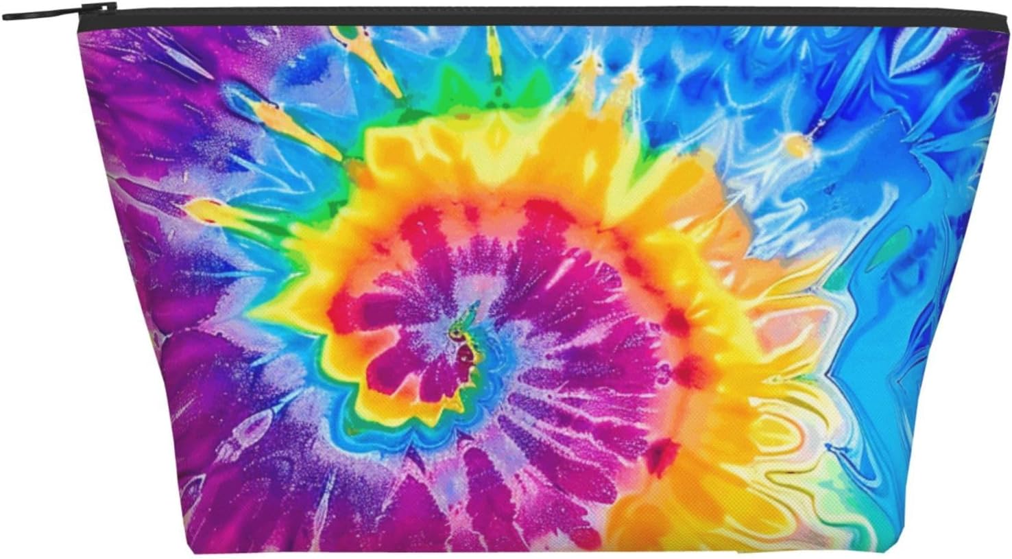 Colorful Tie Dye Printed Travel Makeup Bag