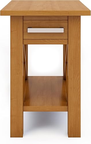 Miniatura 146 de SIMPLIHOME Kitchener Mesa consola – Mesa de sofá de madera maciza de 47 pulgadas de ancho en color blanco, mesa de almacenamiento contemporánea para