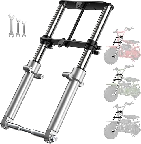 Miniatura 9 de Kit de Suspensión FRP Minibike - Horquilla Frontal para Mini Bicicleta, Compatible con Monster Mega Moto MMB80 MMB105 80cc 105cc Motovox MBX10 MBX11