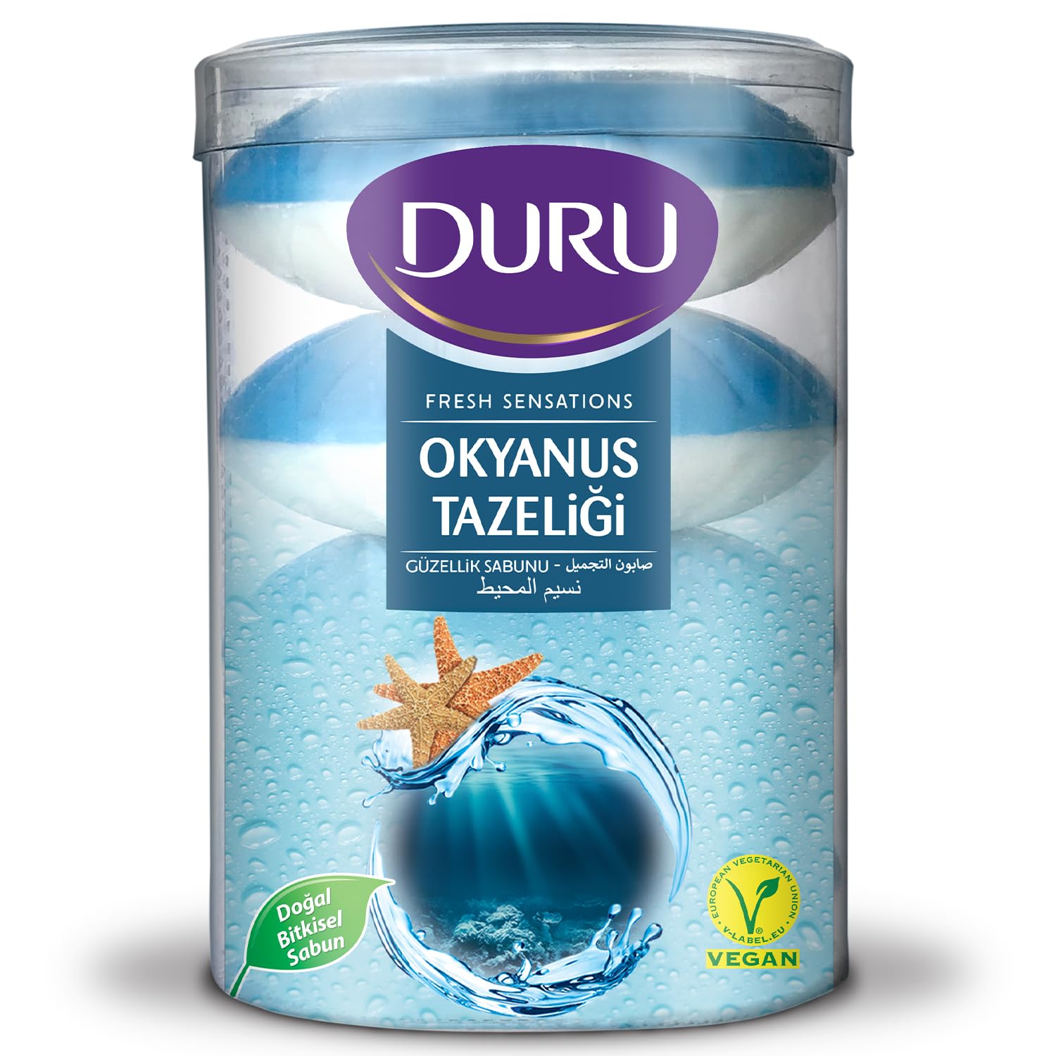 DURU Fresh Sensations Ocean Sabun, 100 Gramx4