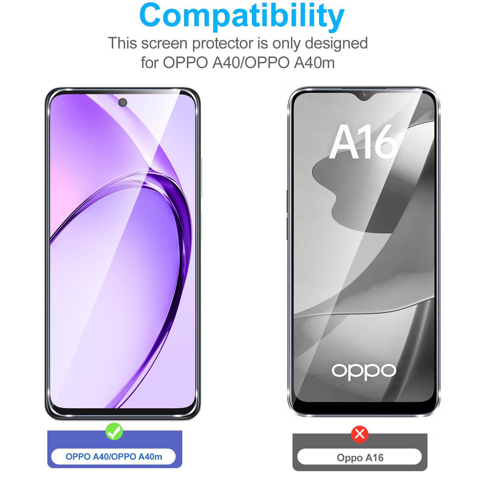 Mr.Shield 3 Pellicole In Vetro Temperato Per OPPO A40 4G / A3x / A3 5G – Durezza 9H, Anti Graffio, Senza Bolle, Trasparente - 5