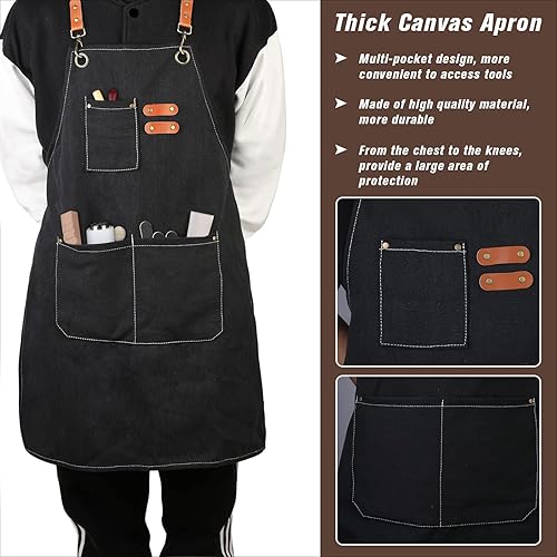 Miniatura 4 de LOKUNN Kit completo de costura de cuero, 47 piezas, herramientas de costura de cuero para principiantes, kit de reparación de tapicería con hilo