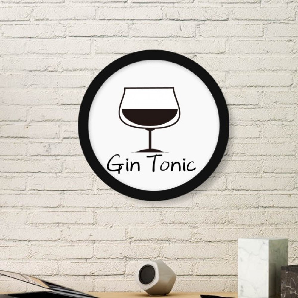 Silueta de Gin Tonic circular para cuadros de cuadros decorativos en pared grande