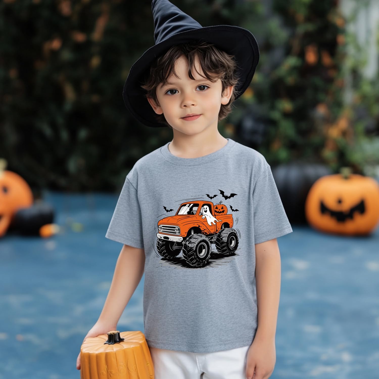 Toddler Halloween Shirt Baby Kid Cute Boo Pumpkin Tees Boys Girls Halloween Tops Clothes 2-7 Years - Image 2