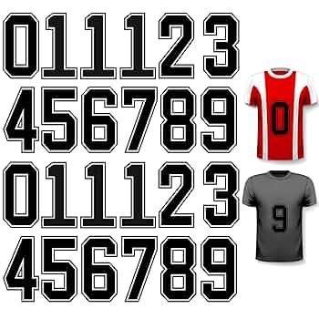 Amazon.com: WILLBOND 24 Pcs Iron on Numbers, Jersey Heat