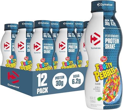 Dymatize Performance - Batido de proteínas, 1.06 oz de proteína, 0.16 oz de BCAA para la recuperación muscular, sin azúcar añadido, bajo en grasa,