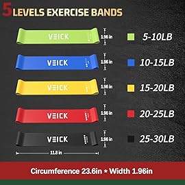 VEICK Resistance Bands, Exercise Bands, Workout Bands, Resistance Bands for Working Out with Handles for Men and Women, Exercising Bands for Fitness Weights Work Out at Home