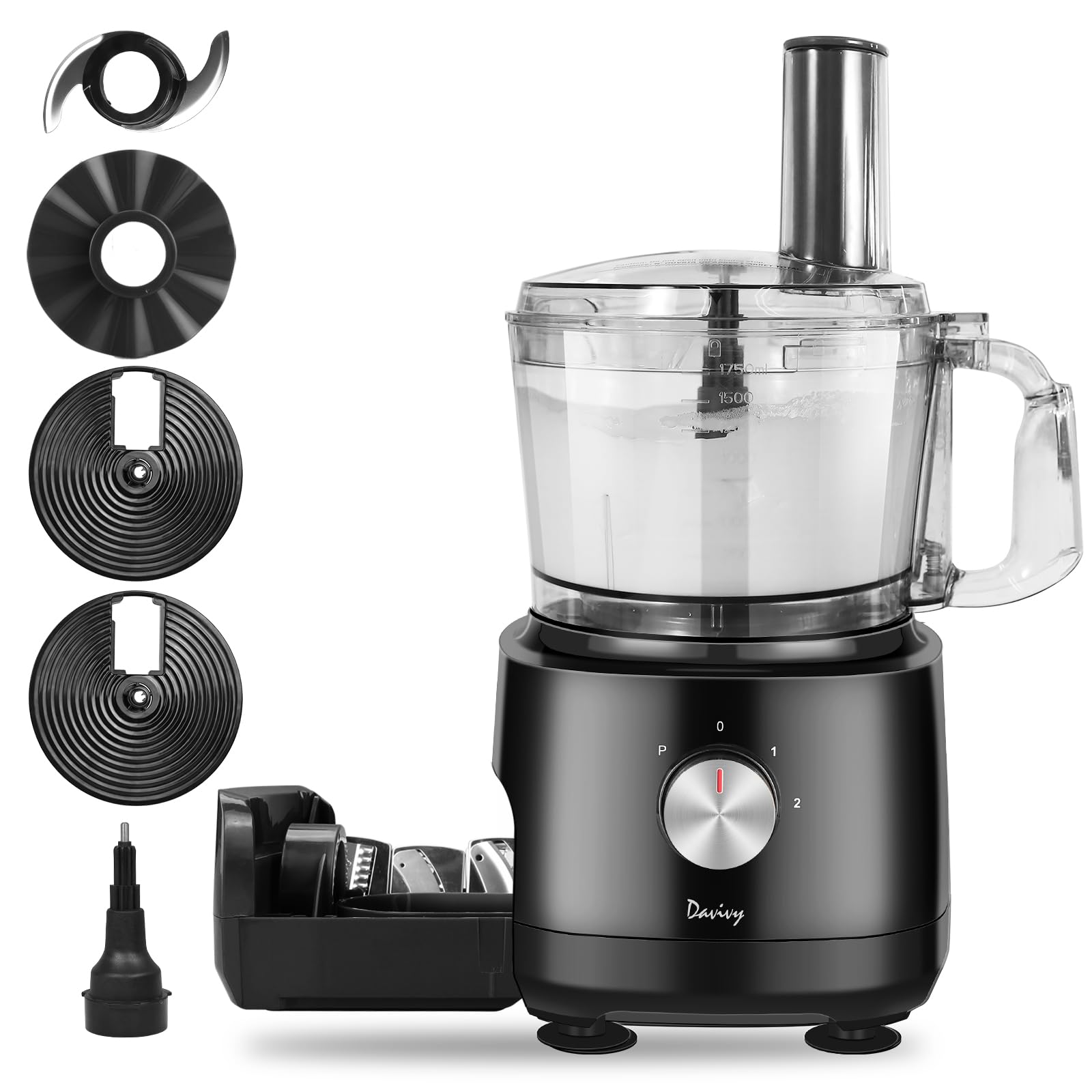 Amazon.com: Davivy 7 Cup Food Processor, 10 Functions Built-in