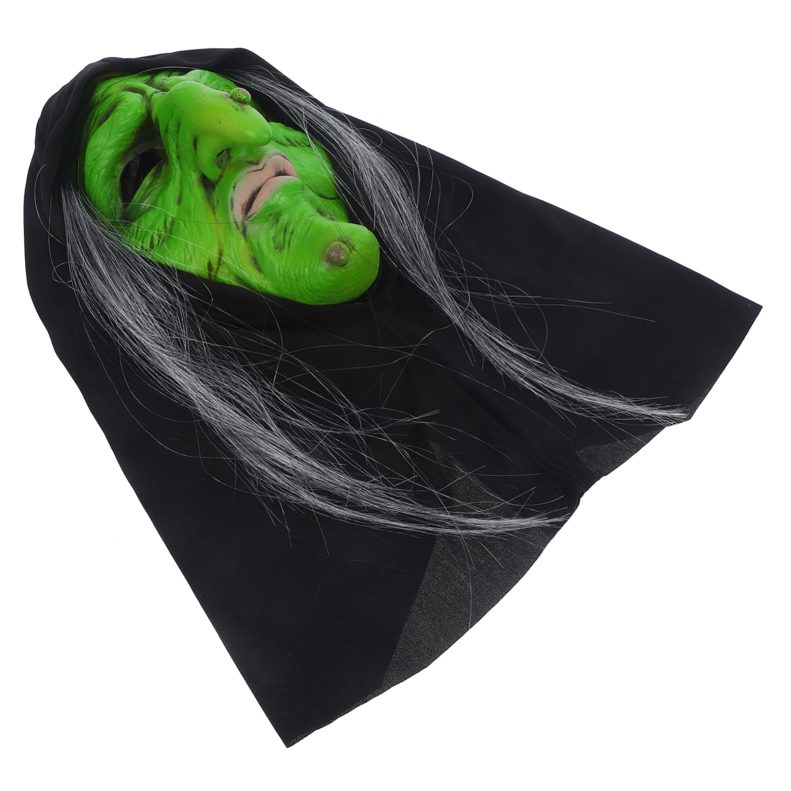 GARVALON Halloween Decor Mask Scary Spooky Masks Men's Party Accessory Green 1pc