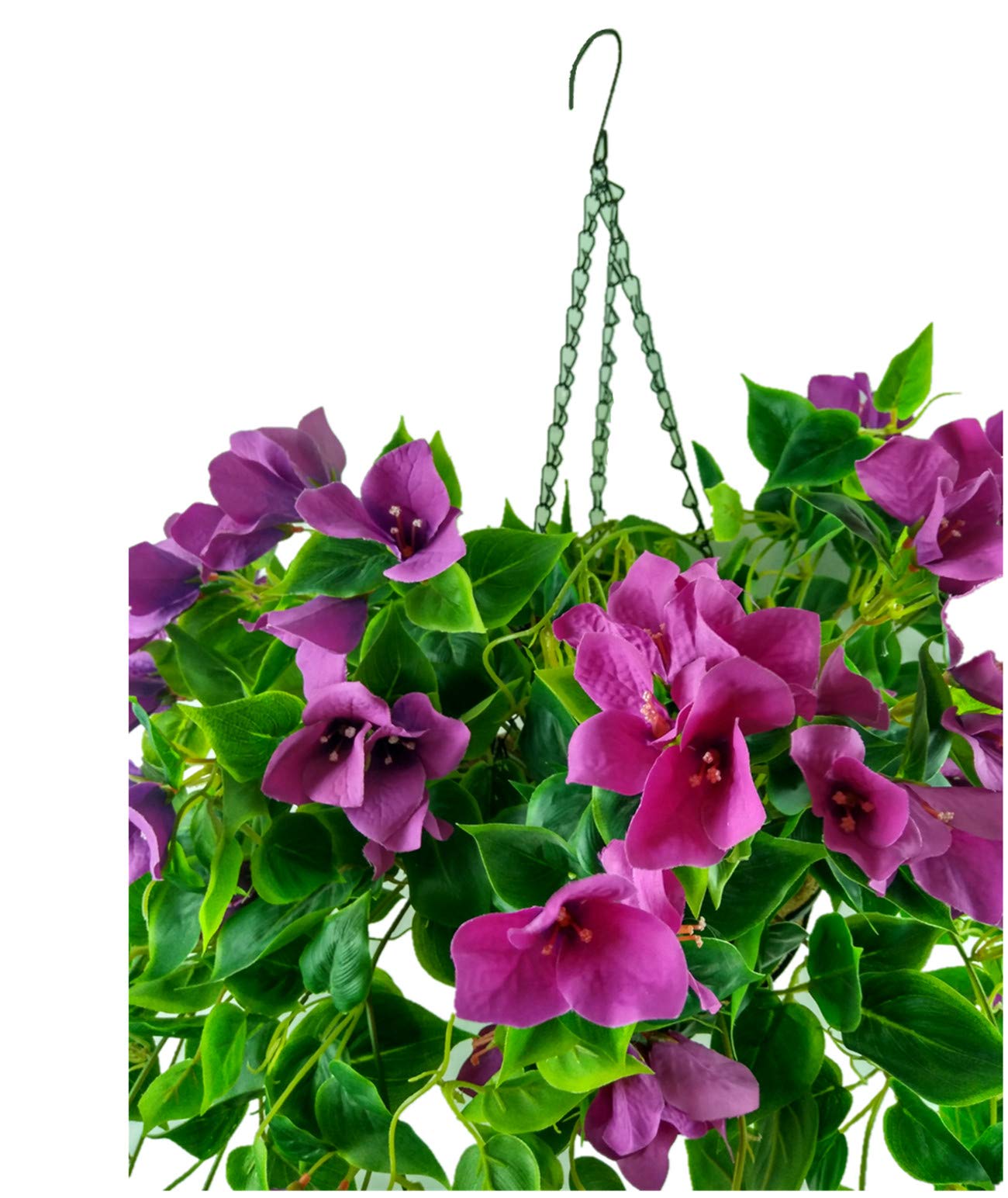 Cestino Appendibile Con Fiori Finti Bo Wawa - Decorazione Casa E Giardino Fai Da Te