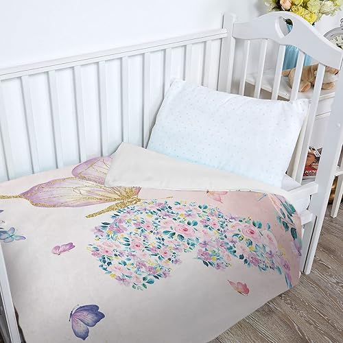 Miniatura 8 de Manta de sirena para niñas, 50 x 60 pulgadas, acogedora manta de felpa mullida con temática de sirena para niños, suave y linda, manta de franela de