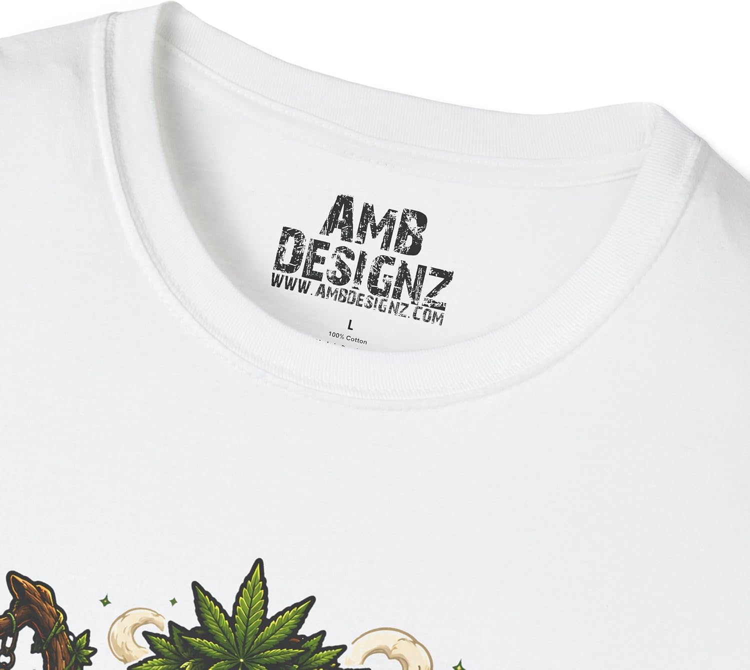 Cryptid Kush Keeper, Funny Cryptid & Cannabis Graphic Tee Featuring Bigfoot, Sasquatch, Mothman & Legendary Creatures image 4