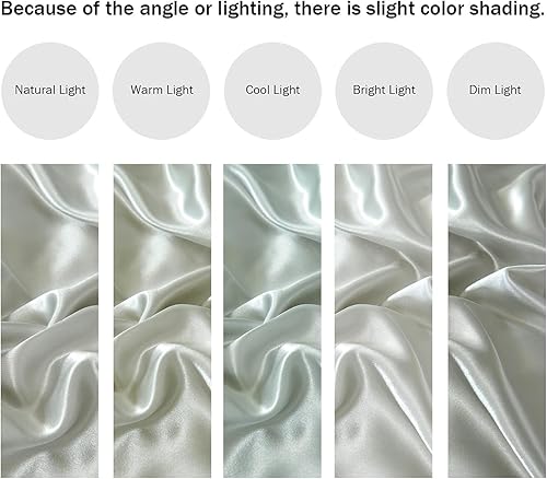 Miniatura 7 de HOdo Home Funda de edredón de satén tamaño individual, funda de edredón similar a la seda, ultra suave y transpirable, juego de cama con cierre de