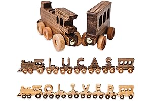 Personalized Wooden Name Alphabet Train