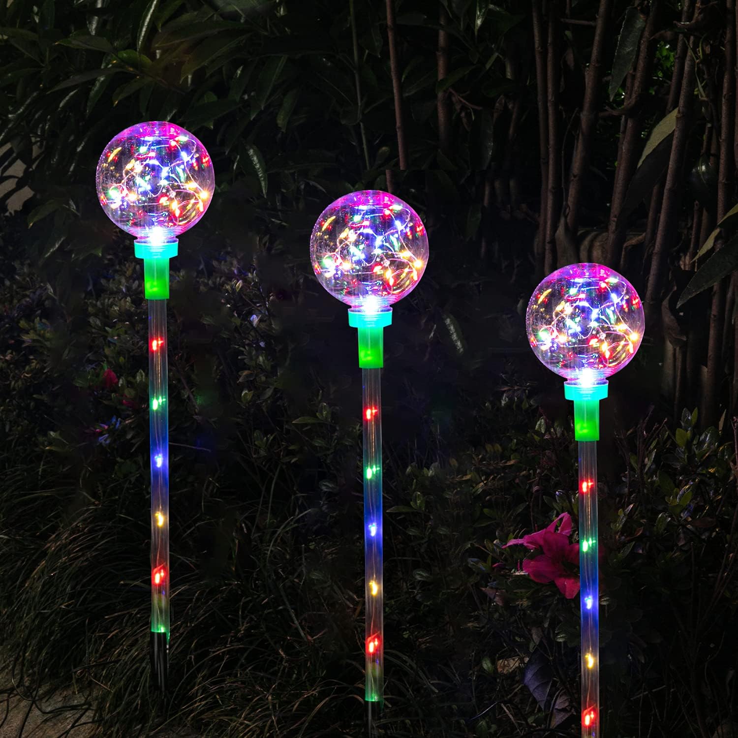Anycosy Garden Globe Lights Solar Powered,Solar Pathway