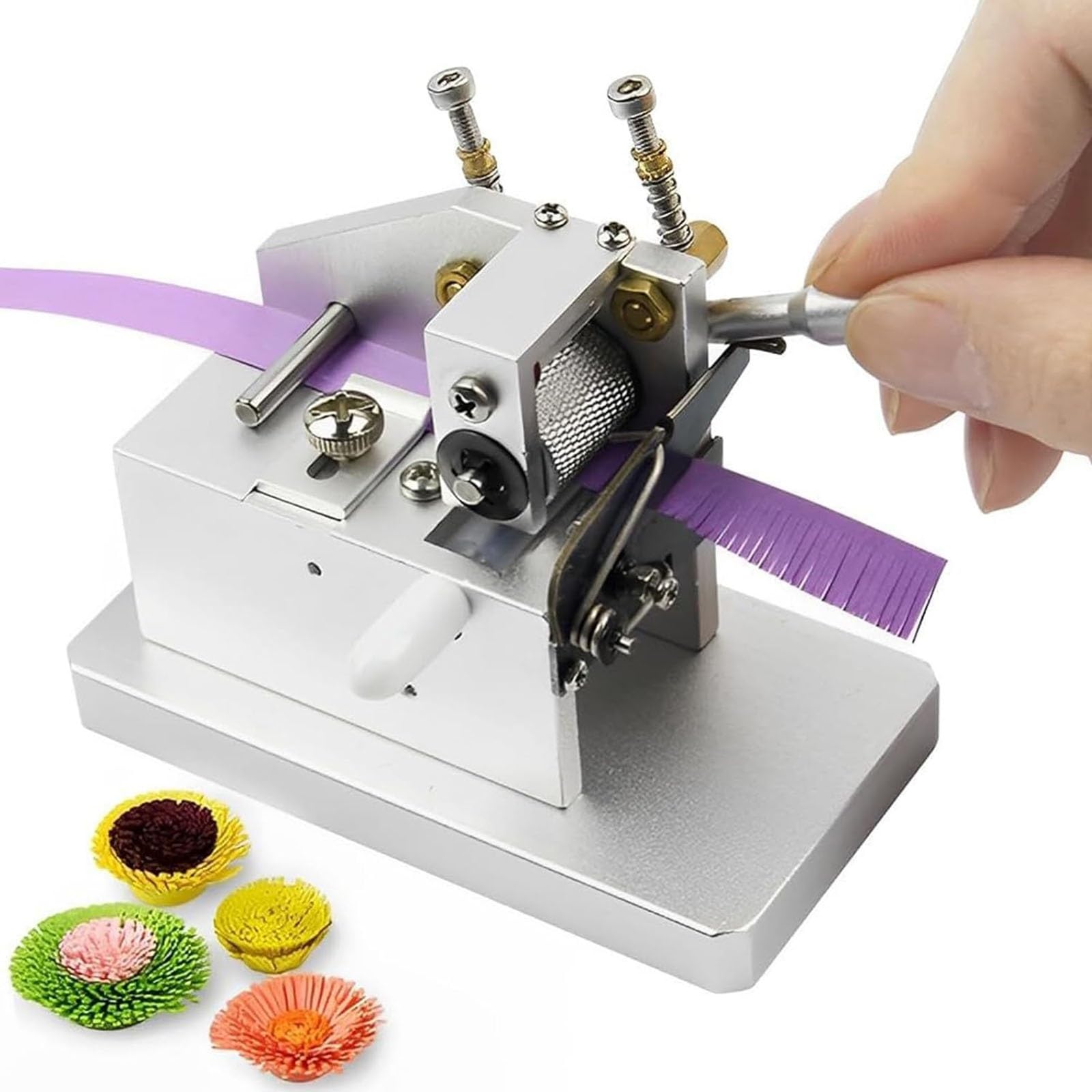 Fringer manuale per quilling per fai da te, larghezza regolabile della nappa, ideale per decorazioni per feste e regali, perfetta per appassionati di fai da te e insegnanti d'arte