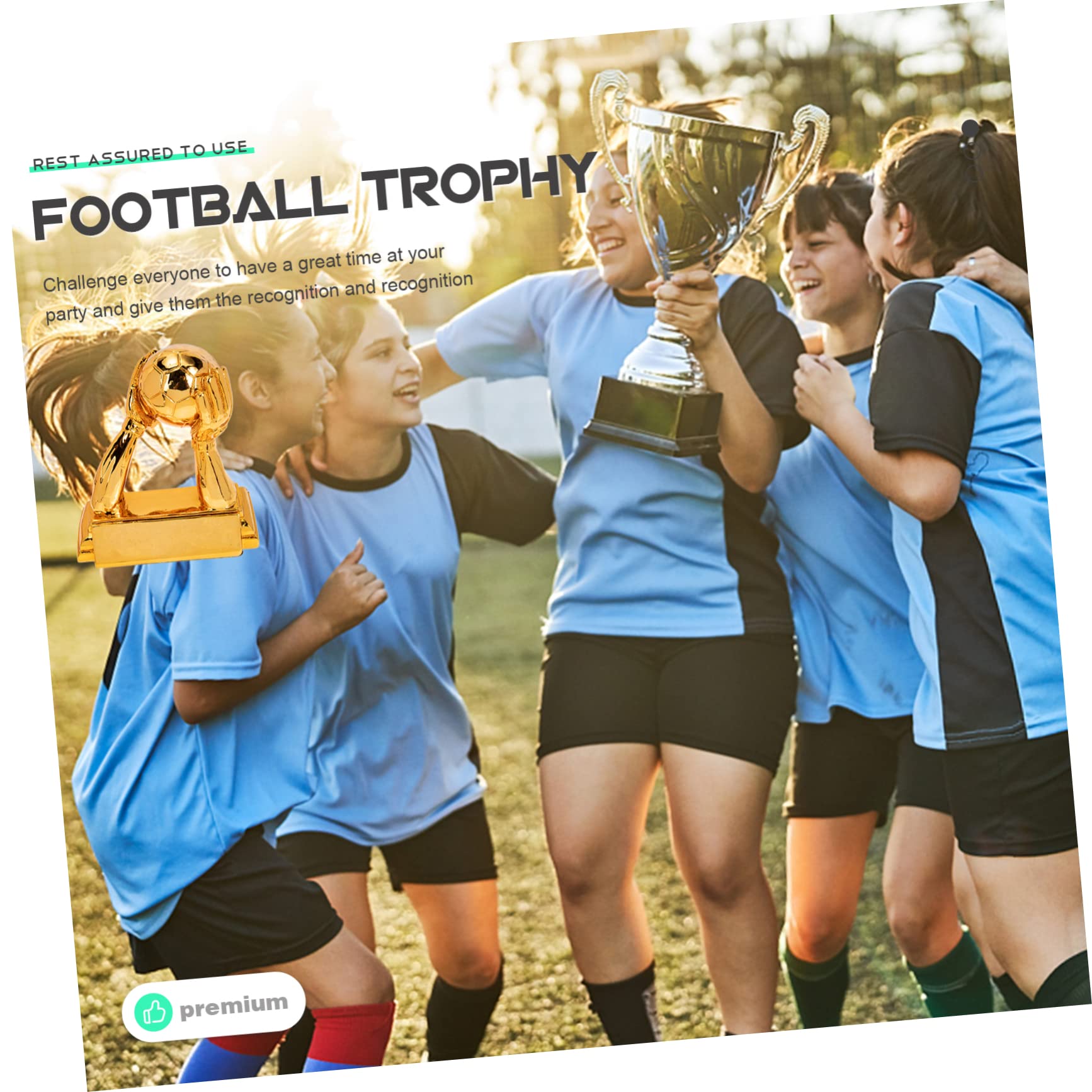 Toddmomy Goldener Handschuh Fußball Trophäe aus Langlebigem Harz Detailreiche Torwart Auszeichnung als Vielseitiges Fan Souvenir und Dekoration für Sportwettbewerbe Turniere und