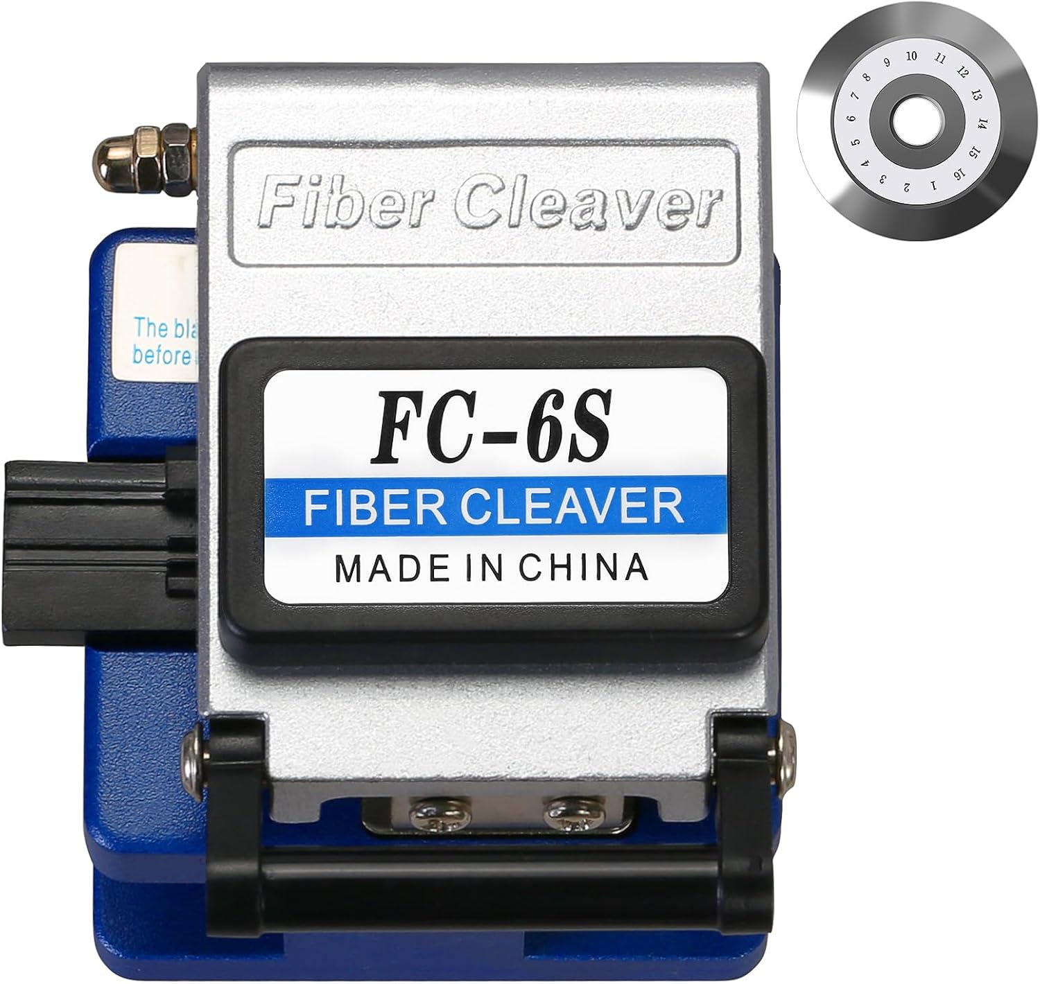 6S Optical Fiber Cleaver High precision stripping tool Fiber optic cable cutter Automatic tool return 16 cutting points 48000 times Cold joining Fiber cutting knife with 1pcs spare blade