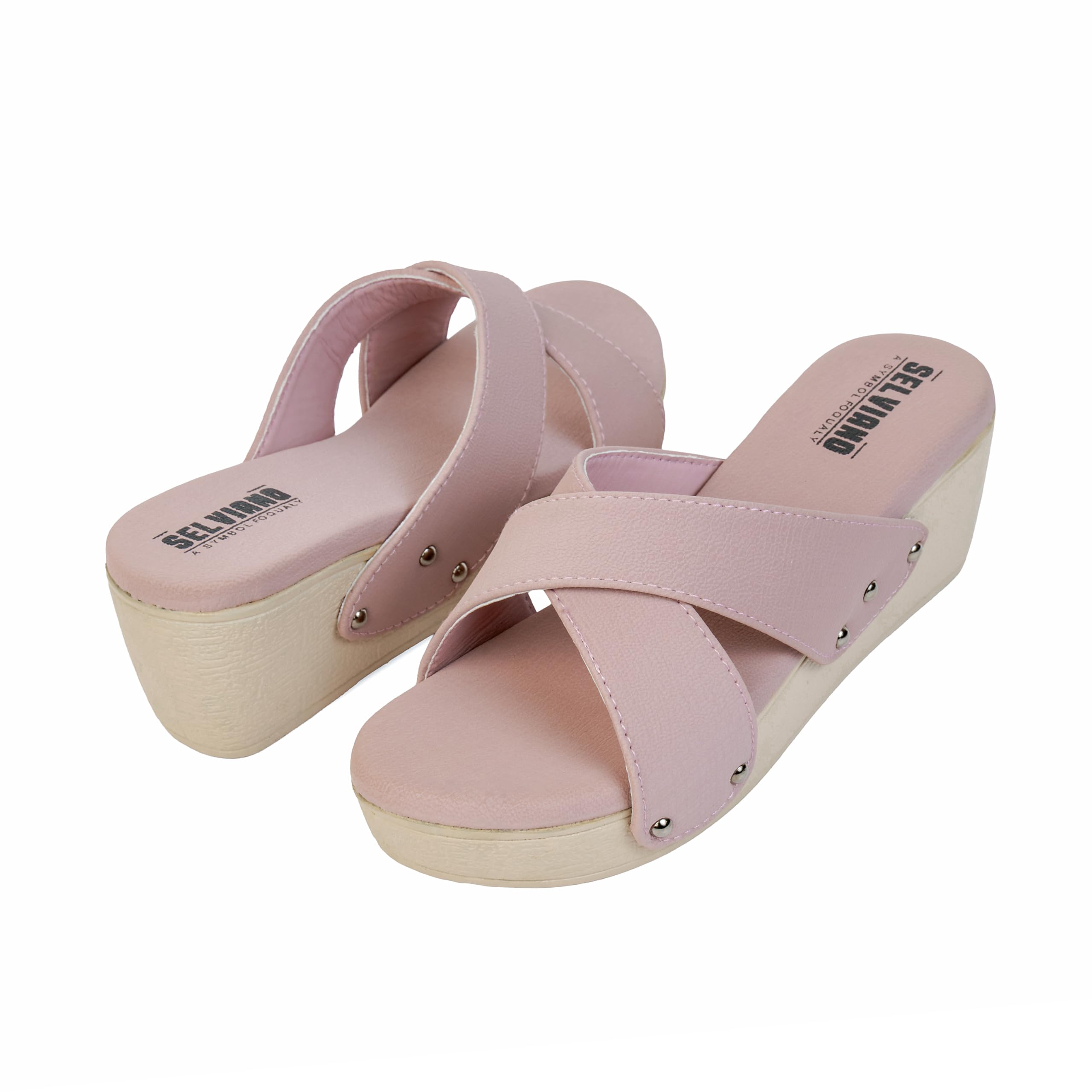 Women Slip-On Open Toe Sandals with Criss Cross Broad Straps, Casual Daily Wear Footwear-picture-30